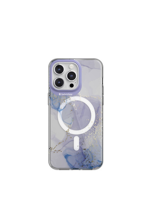 İphone 15 Pro Max Uyumlu Kılıf Magsafe Çift Imd Baskılı Lisanslı Artist-M Veil Mor