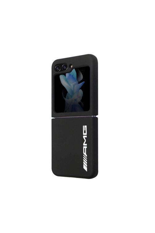 Galaxy Z Flip 5 Uyumlu Kılıf Magsafe Şarj Özellikli Büyük Logo Lisanslı Kapak Siyah