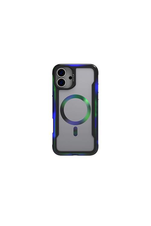 İphone 16 Uyumlu Kılıf Magsafe Airbagli Shield 2.0 Serisi Şeffaf Arka Yüzey Kapak Siyah