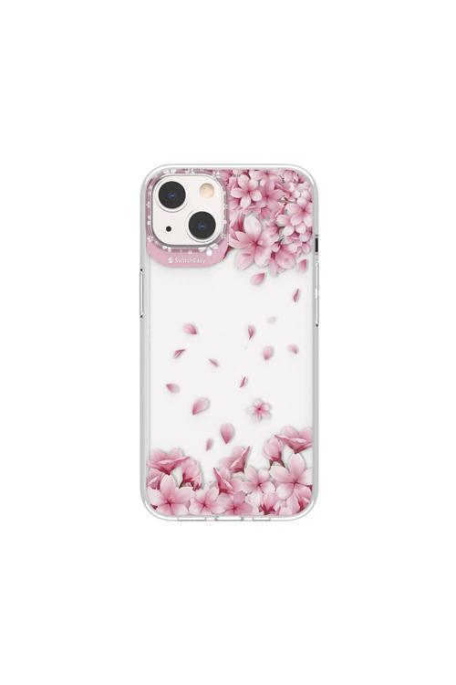 İphone 13 Uyumlu Kılıf Çift Imd Baskılı Lisanslı Switcheasy Artist Sakura Kapak Pembe