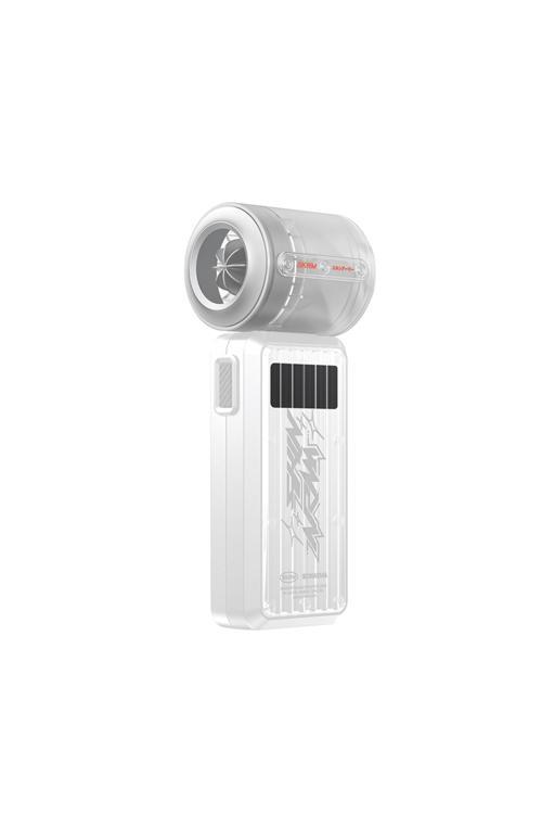 Portatif Soğutucu El Fanı Gyro Serisi Bilek Askı İpli Dijital Led Göstergeli Beyaz