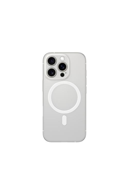İphone 16 Pro Max Kılıf Magsafe Şarj Özellikli Minimal Air Serisi Kapak Şeffaf