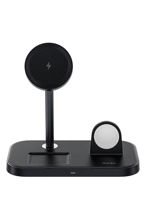 Kablosuz Şarj Standı Max 23W W16 3İn1 Telefon&Akıllı Saat&Kulaklık Wireless Şarj Siyah