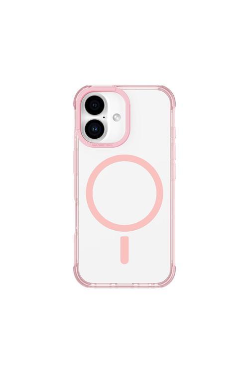 İphone 16 Plus Uyumlu Kılıf Magsafe Şarj Özellikli Omni Serisi Kapak Pembe