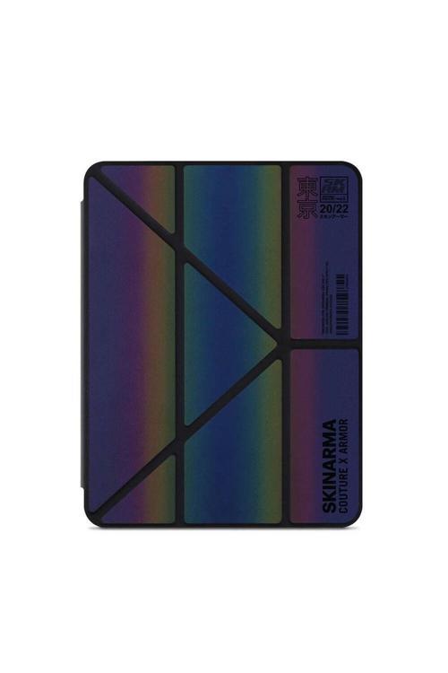 10.2 (8.Nesil) Uyumlu Kılıf Holografik Tasarımlı Standlı Deri Görünümlü Kira Kobai