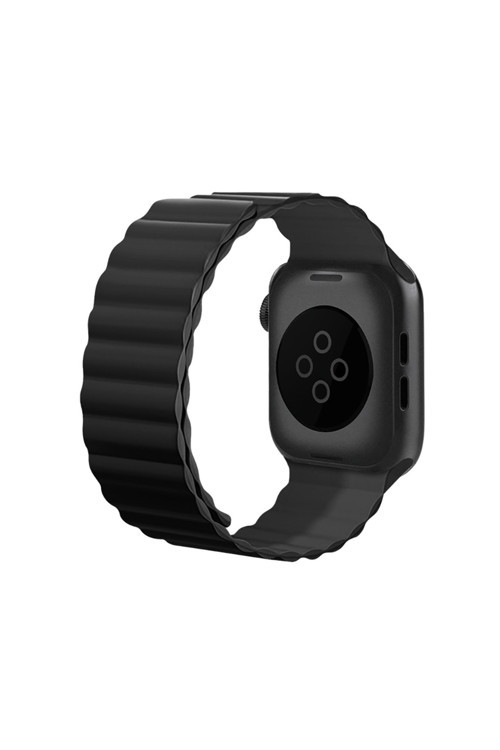Watch 7 45Mm Kordon Magnetik Tak Çıkar Silikon Strap Kayış Siyah