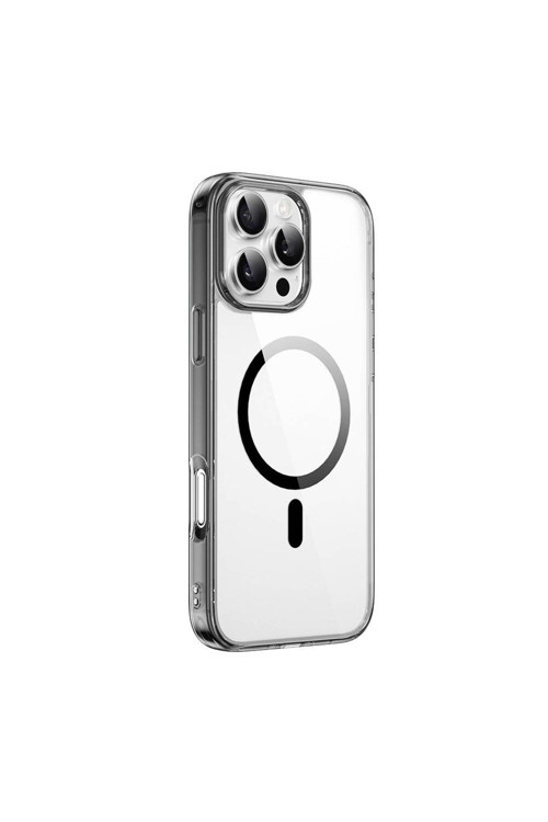 İphone 16 Pro Uyumlu Kılıf Mcc-101 İshield Pro Serisi Magsafe Özellikli Crystal Sert Pc Siyah