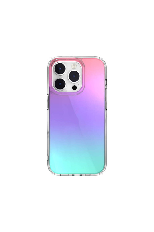 İphone 14 Pro Uyumlu Kılıf Renk Geçişli Kenarları Şeffaf Lisanslı Crush Plus Starlight