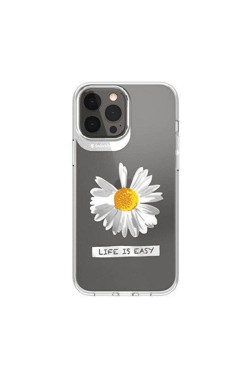 İphone 13 Pro Max Uyumlu Kılıf Çift Imd Baskılı Lisanslı Artist Daisy Kapak Şeffaf