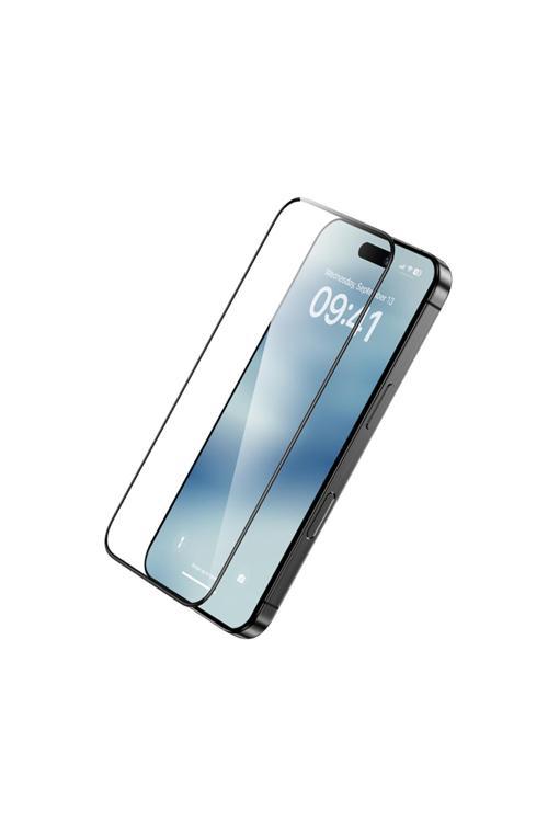İphone 16 Pro Max Ultra Shield 0.9Mm Çerçeveli 0.3Mm Ekran Koruyucu Uygulama Aparatlı
