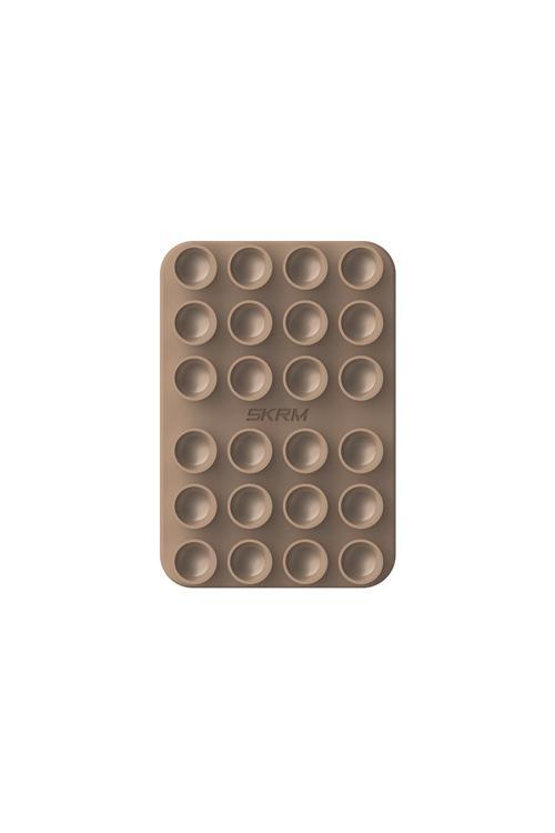 Stax Magnetik Vakumlu Düz Zemin Telefon Tutucu Kahverengi