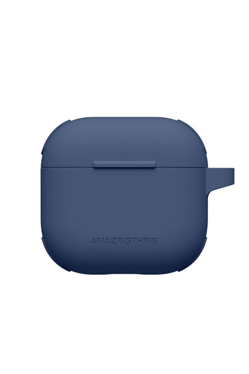 Airpods 4 Kılıf Airbag Köşe Tasarımlı Omni Serisi Silikon Kılıf Lacivert