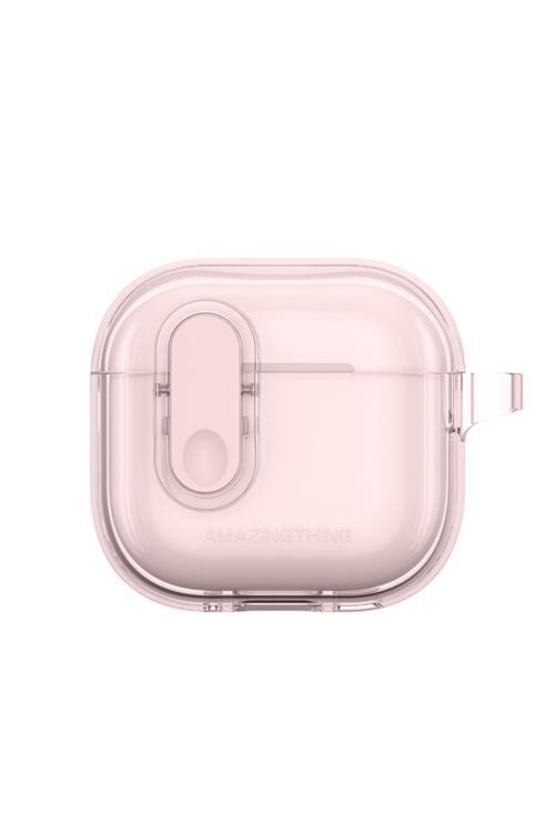 Airpods 4 Kılıf Magnetik Kilit Tasarımlı Minimal Serisi Kılıf Pembe