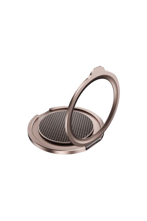L52 Magnetik Parmak Ring Stand 360 Derece Dönebilen Armortint Kevlar Tasarımlı Gold