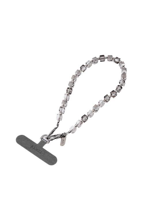 Telefon Askı Aparatı Candy Gem Serisi Taş Tasarımlı Gümüş