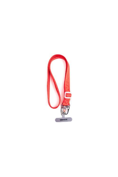 Telefon Boyun Askı İpi Scout Serisi Logolu Kayış Kırmızı