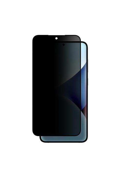 Galaxy S25 Radix Privacy Parmak İzi Bırakmayan Temperli Cam Ekran Koruyucu Siyah