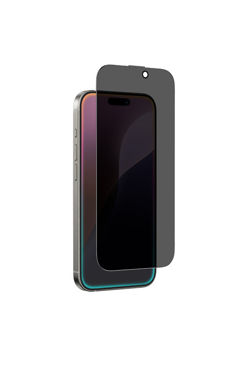 İphone 16 Pro Max Titan Serisi Privacy Hayalet Temperli Cam Ekran Koruyucu Siyah