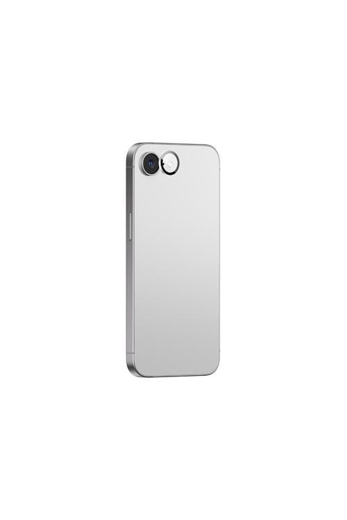 İphone 16E Amazingthing Anti Reflective Kamera Lens Koruyucu Uygulama Aparatlı Gümüş