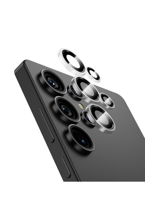 Galaxy S25 Ultra Kamera Lens Koruyucu Glass Warrior Kolay Uygulama Aparatlı Şeffaf