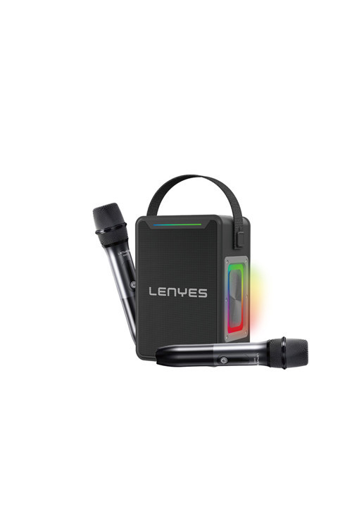 S857 Rgb Işıklı Çift Mikrofonlu Taşınabilir Tws Bluetooth Speaker Hoparlör V5.3 Siyah