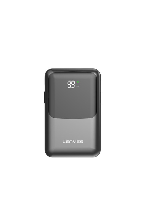 Pw223D Dijital Göstergeli Kablosuz Type-C&Lightning Kablolu Powerbank 22.5W 20.000Mah Siyah