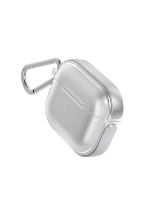 Airpods 3.Nesil Kılıf Askı Aparatlı Raptic Air Serisi Kılıf Gümüş