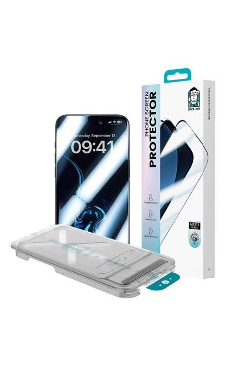 Glass Warrior Hd 0.3Mm İphone 15 Pro Cam Ekran Koruyucu Kolay Uygulama Aparatlı