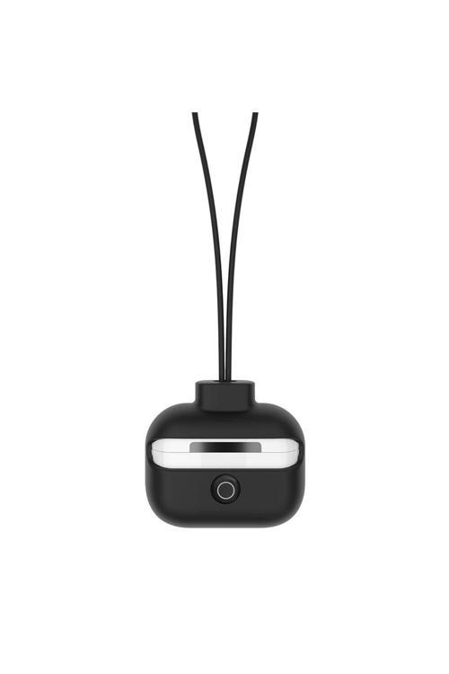 Airpods Pro Uyumlu Kılıf Boyun Askılı Jelly Bean Tasarımlı Lisanslı Switcheasy Colorbuddy Siyah