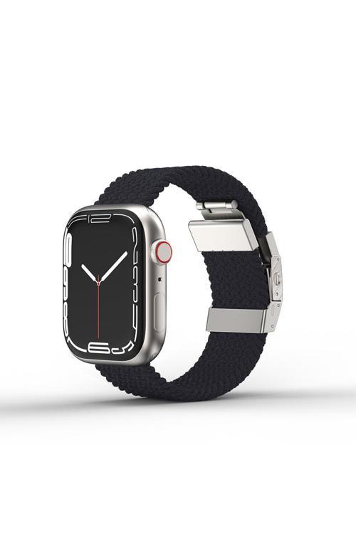 Watch 38Mm Titan Weave Örgü Sport Kordon Siyah