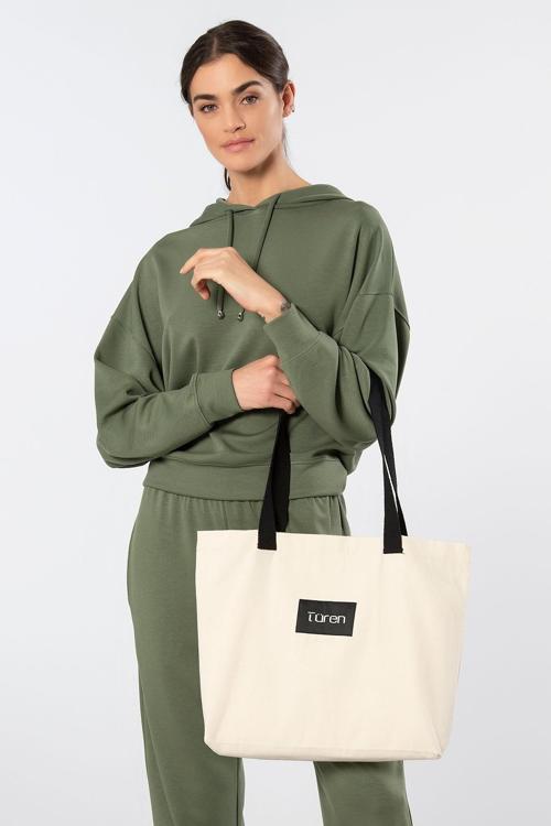 Logo Baskılı Kanvas Tote Bag