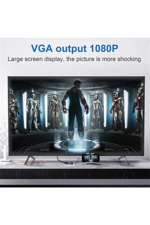 Qg-Ua07 Usb 3.0 To Vga Dönüştürücü 1080P Full Hd Görüntü Aktarım Kablosu Tak & Çalıştır