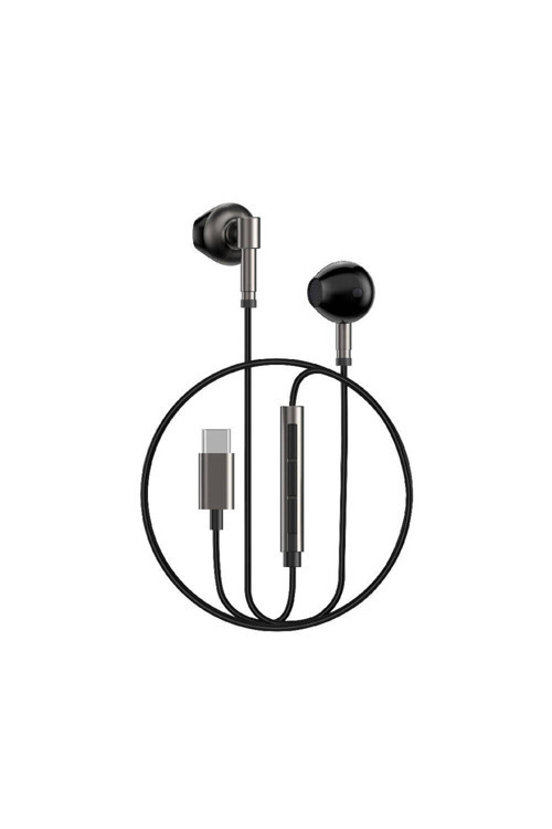 Type-C Kulakiçi Kablolu Kulaklık Eb316 Hi-Fi Ses Siyah