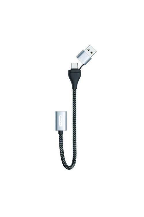 Go Des Gd-Uc316 2 In 1 Type-C Ve Usb Arayüzlü Otg Kablo Renk Siya