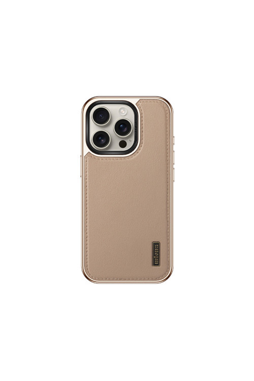 İphone 16 Pro Kılıf M-Safe Şarj Özellikli Standlı Leto Kapak Gold