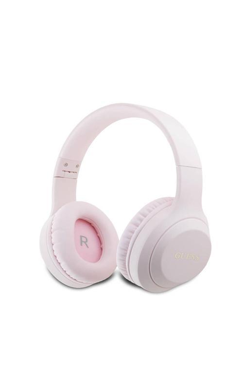 Kulak Üstü Bluetooth Kulaklık Lisanslı Katlanabilir Metal Klasik Logolu Pembe