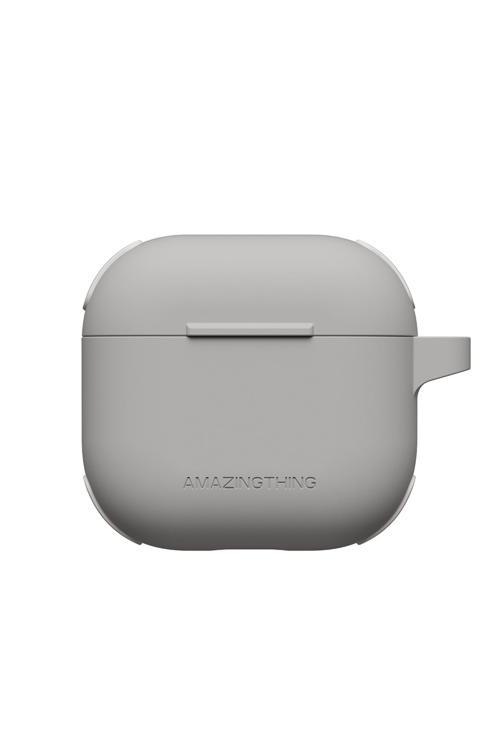 Airpods 4 Kılıf Airbag Köşe Tasarımlı Omni Serisi Silikon Kılıf Gri