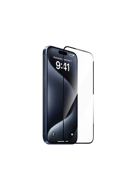 İphone 14 Pro Max Sq-008 Oleofobik Easy Install Temperli Cam Ekran Koruyucu Uygulama Aparatlı