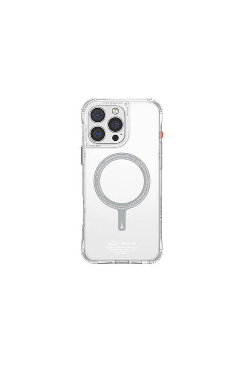 İphone 16 Pro Max Uyumlu Kılıf Magsafe Şarj Özellikli Şeffaf Airbag Tasarımlı Saido Şeffaf