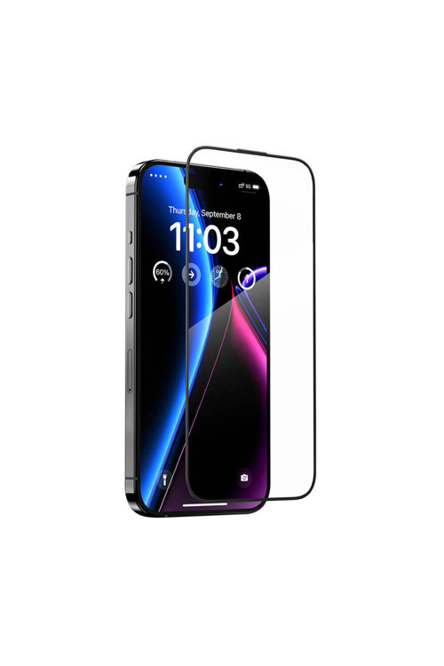İphone 14 Pro Max Uyumlu V Pro Sapphire Shield Ekran Koruyucu + Kolay Uygulama Aparatlı Siyah