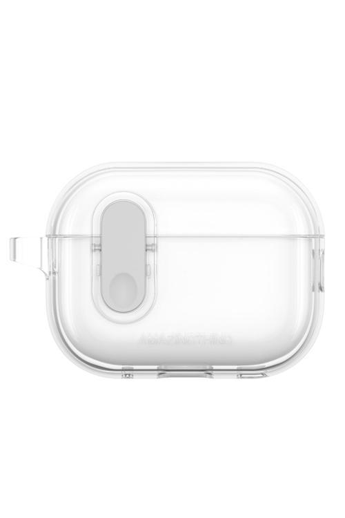 Airpods Pro 2 Kılıf Magnetik Kilit Tasarımlı Minimal Serisi Kılıf Şeffaf