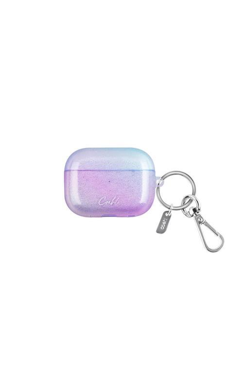 Airpods Pro 2 Uyumlu Kılıf Parlak Renk Geçişli Linear Kılıf Mor