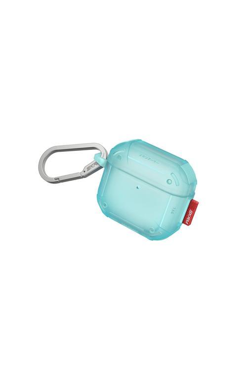 Airpods 4 Kılıf Airbagli 360 Derece Tam Koruma Skinarma Mecha Ce Askı Aparatlı Kılıf Turkuaz