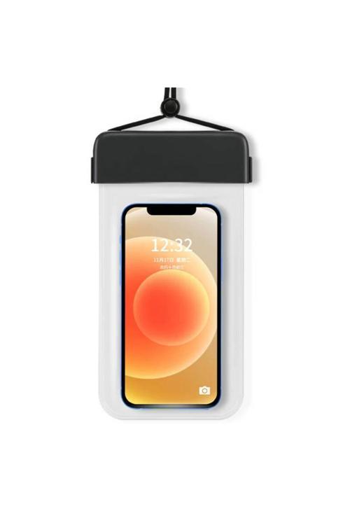 Universal Telefon Su Geçirmez Kılıf Aqua Waterproof Max 6.9 İnç Ipx8 Sertifikalı Siyah