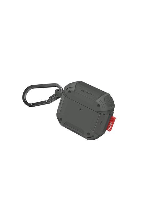 Airpods 4 Kılıf Airbagli 360 Derece Tam Koruma Skinarma Mecha Ce Askı Aparatlı Kılıf Koyu Yeşil