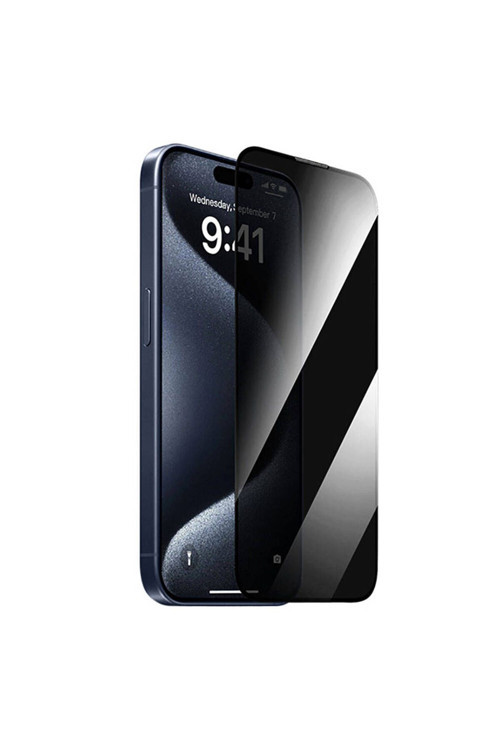 İphone 16 Plus Gt-011 Polimer Oleofobik Kaplama Temperli Privacy Hayalet Cam Ekran Koruyucu