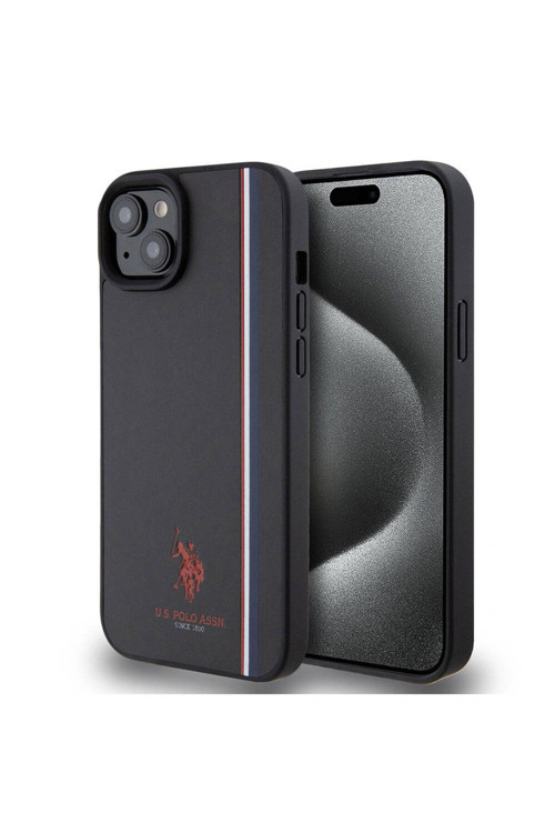 Apple Iphone 15 Plus Uyumlu Kılıf Lisanslı Üç Renk Şerit Tasarımlı Baskı Lo