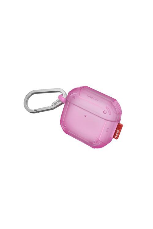Airpods 4 Kılıf Airbagli 360 Derece Tam Koruma Skinarma Mecha Ce Askı Aparatlı Kılıf Pembe