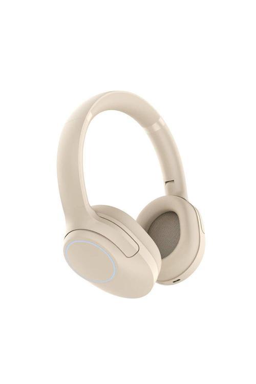 Kulak Üstü Bluetooth Kulaklık Lp-Hd003 Rgb Led Işıklı Bluetooth V5.4 Krem