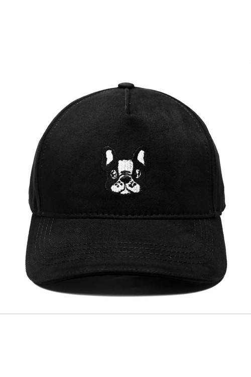 French Bulldog Yüksek Profil Nakışlı Şapka
